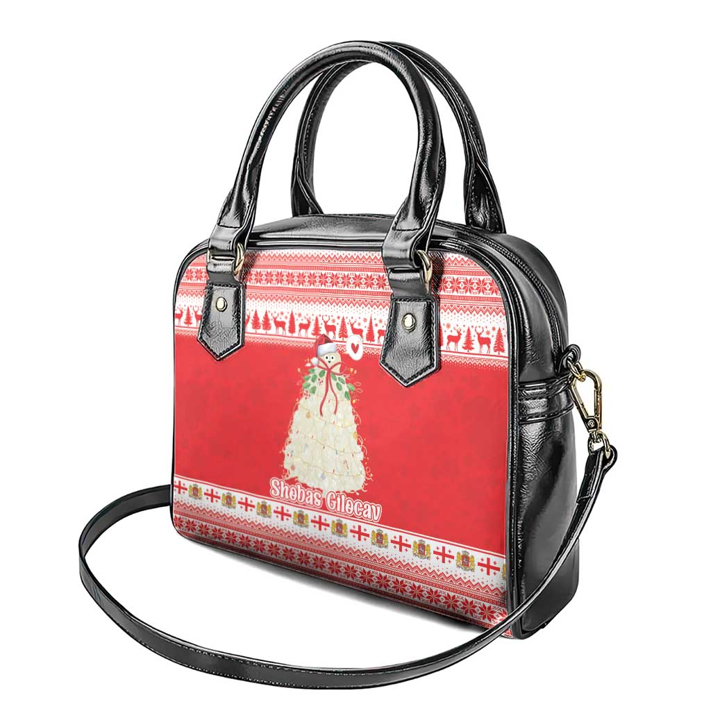 Georgia Christmas Chichilaki Shoulder Handbag Celebrate Georgian Tradition - Wonder Print Shop