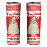 Georgia Christmas Chichilaki Skinny Tumbler Celebrate Georgian Tradition - Wonder Print Shop