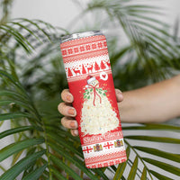 Georgia Christmas Chichilaki Skinny Tumbler Celebrate Georgian Tradition - Wonder Print Shop