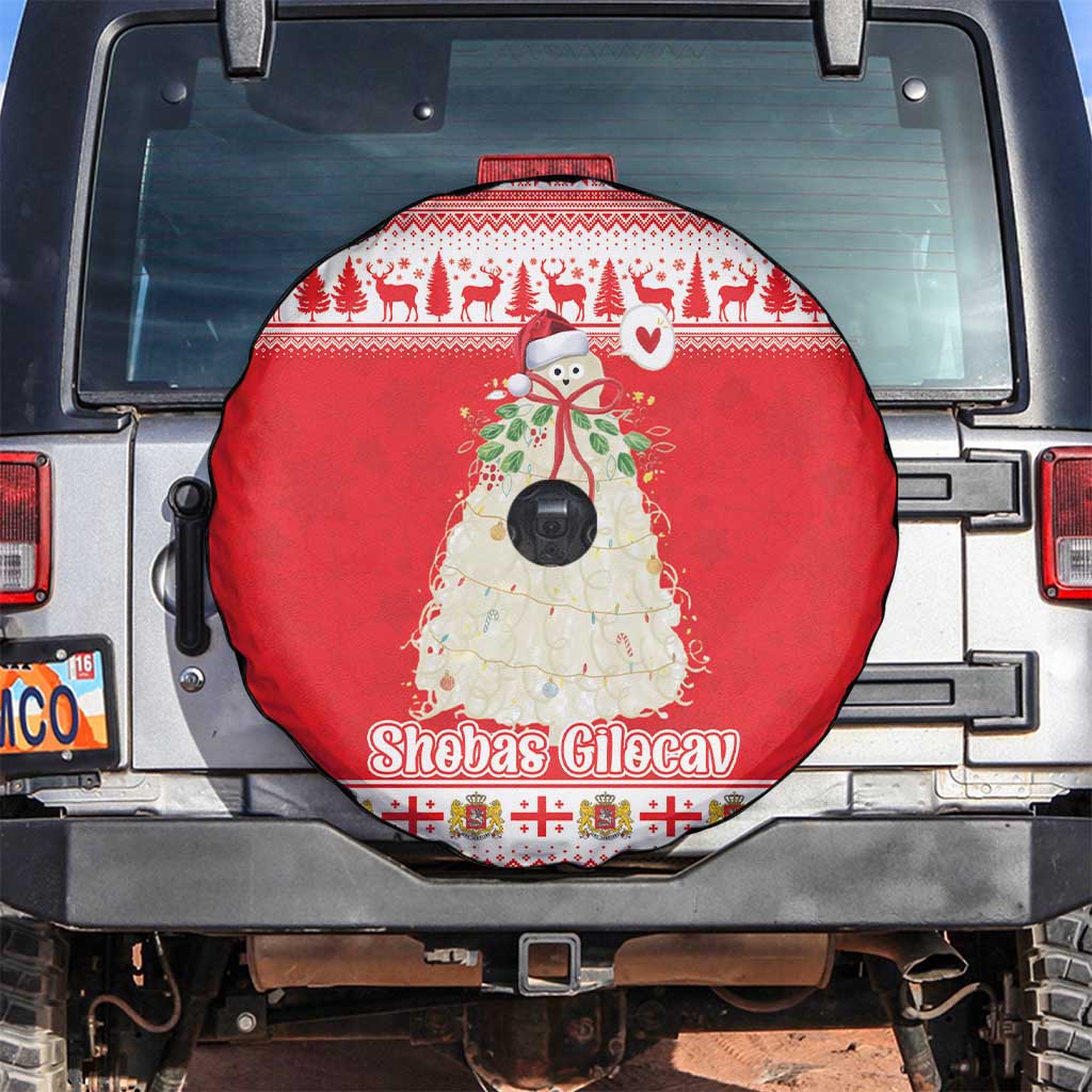 Georgia Christmas Chichilaki Spare Tire Cover Celebrate Georgian Tradition - Wonder Print Shop