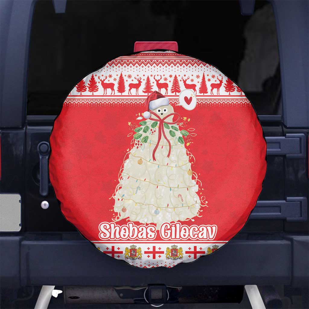 Georgia Christmas Chichilaki Spare Tire Cover Celebrate Georgian Tradition - Wonder Print Shop