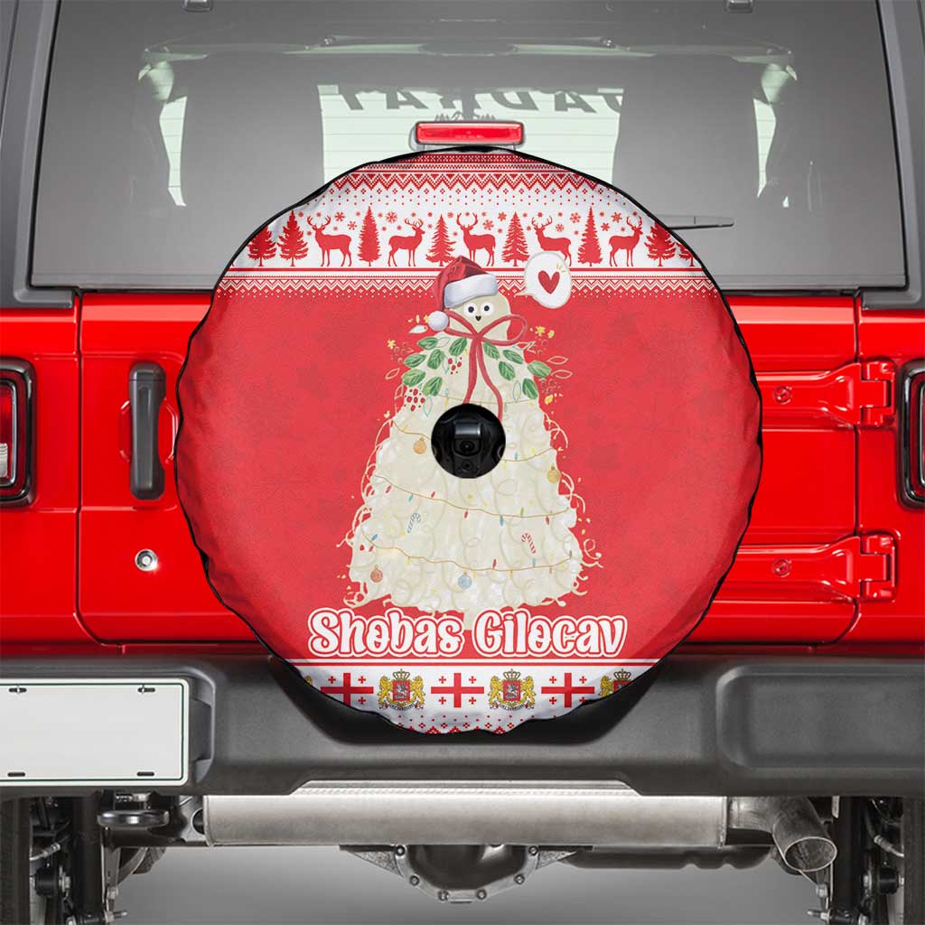 Georgia Christmas Chichilaki Spare Tire Cover Celebrate Georgian Tradition - Wonder Print Shop