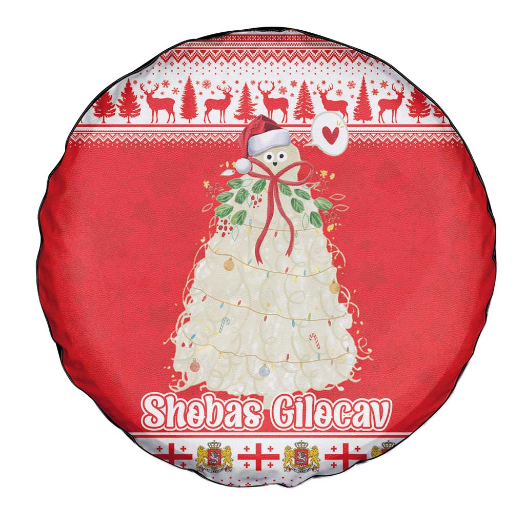 Georgia Christmas Chichilaki Spare Tire Cover Celebrate Georgian Tradition - Wonder Print Shop