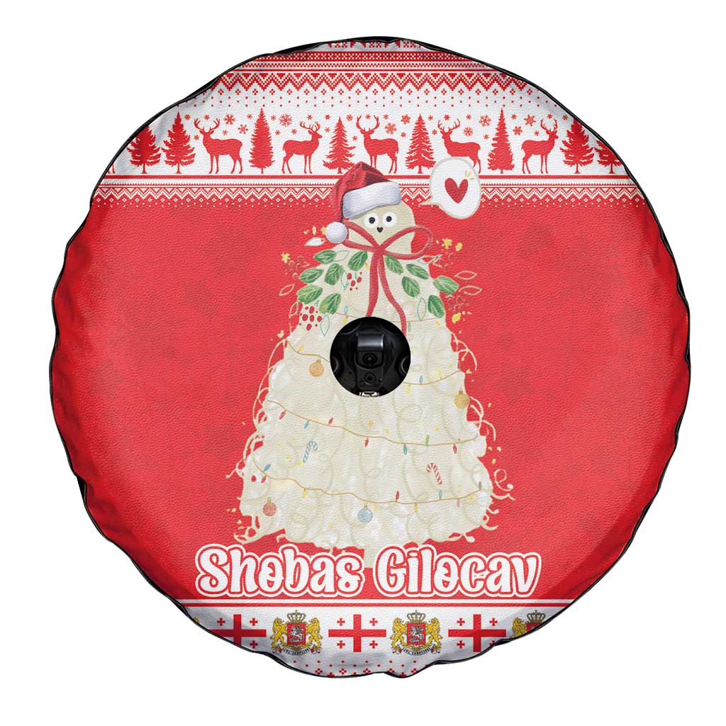 Georgia Christmas Chichilaki Spare Tire Cover Celebrate Georgian Tradition - Wonder Print Shop
