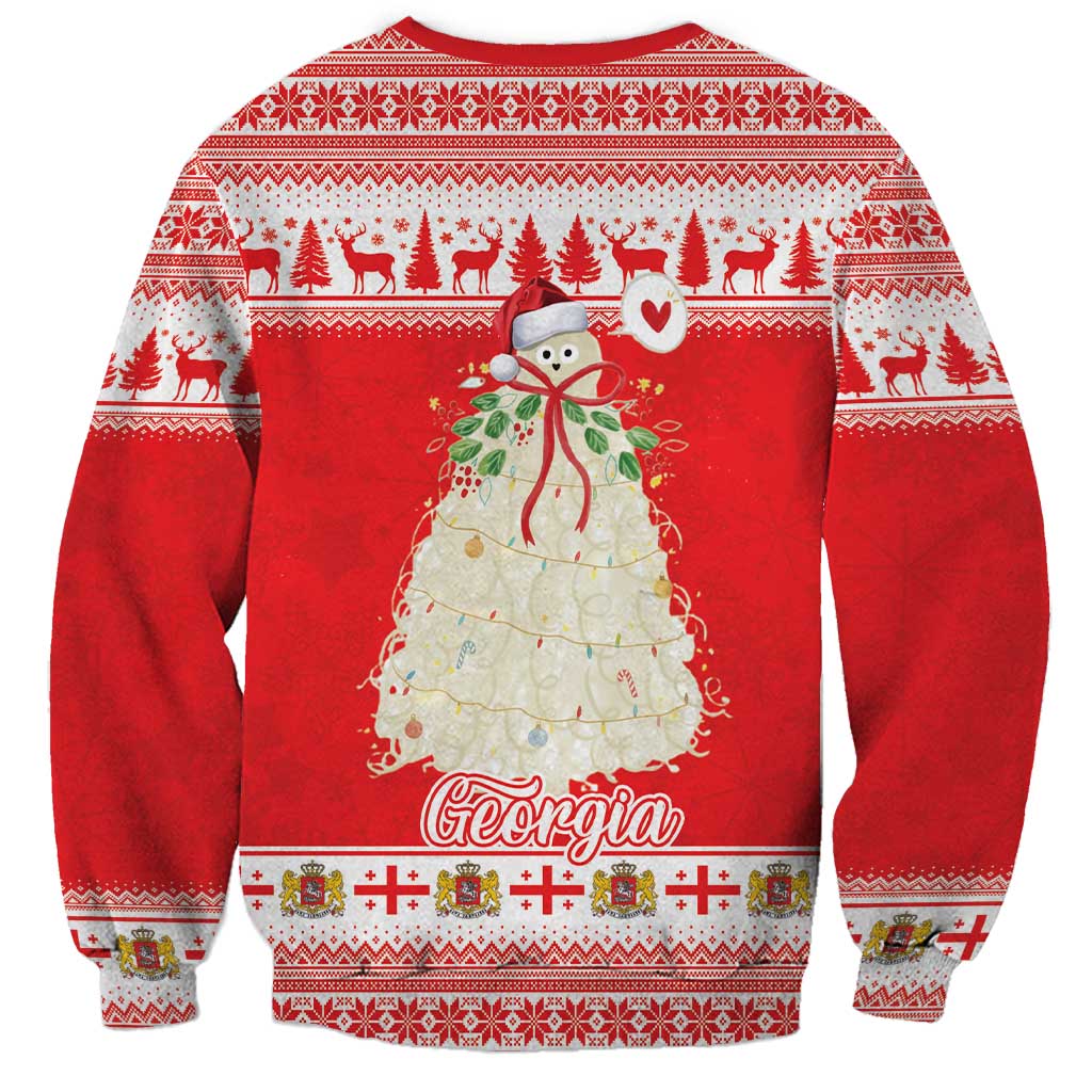Georgia Christmas Chichilaki Sweatshirt Celebrate Georgian Tradition - Wonder Print Shop