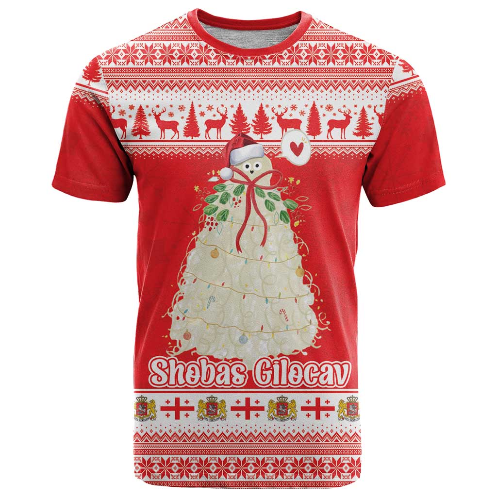 Georgia Christmas Chichilaki T Shirt Celebrate Georgian Tradition - Wonder Print Shop