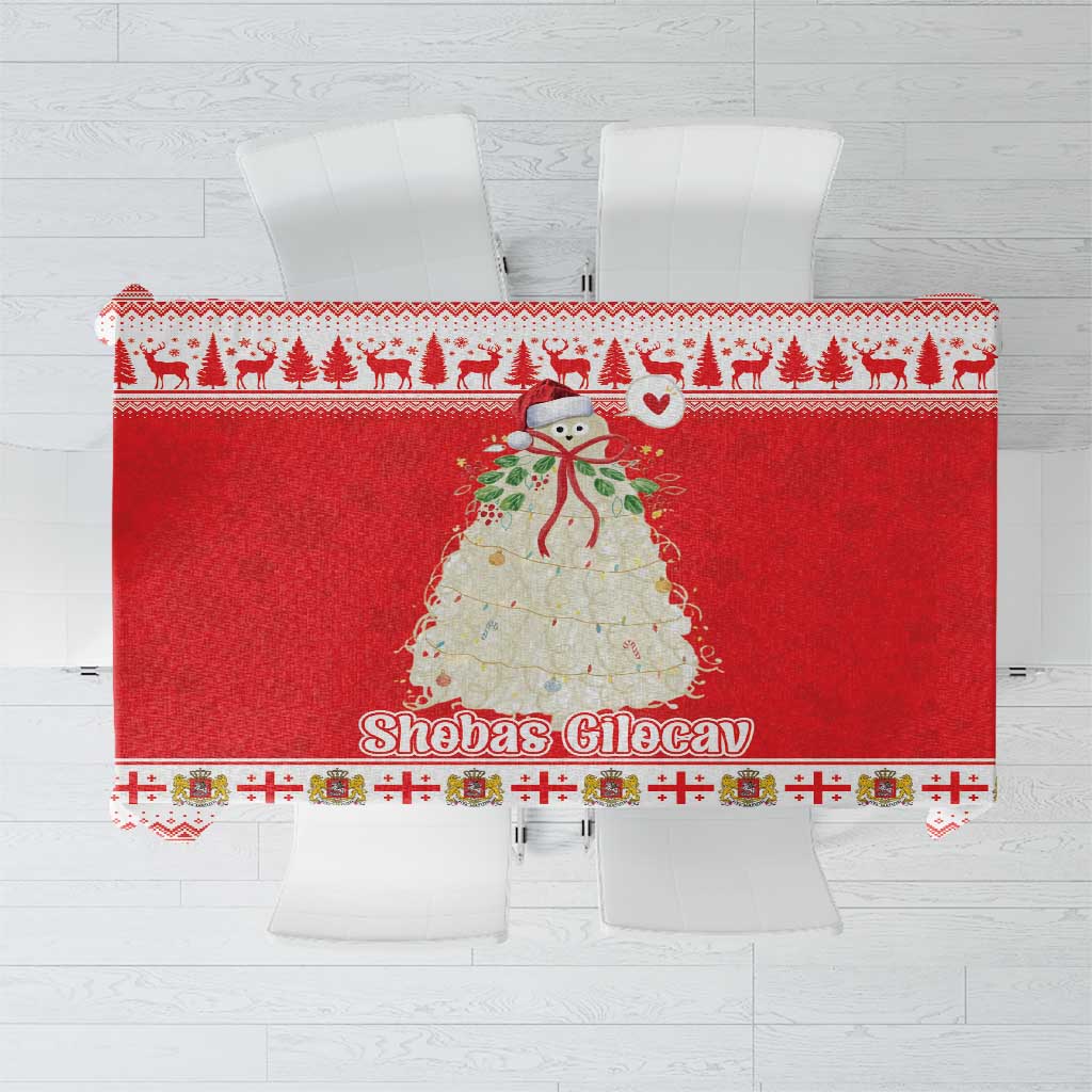 Georgia Christmas Chichilaki Tablecloth Celebrate Georgian Tradition - Wonder Print Shop