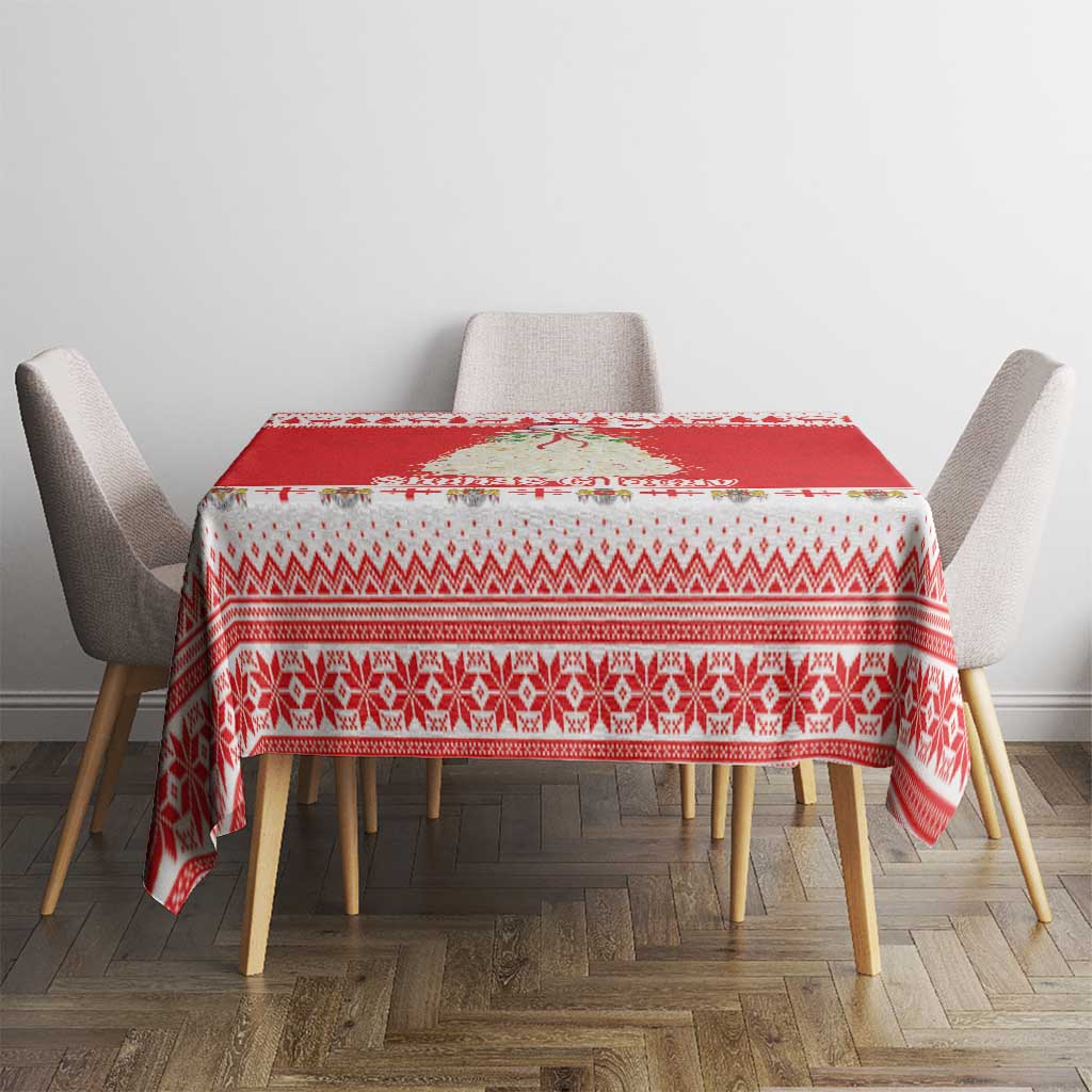Georgia Christmas Chichilaki Tablecloth Celebrate Georgian Tradition - Wonder Print Shop