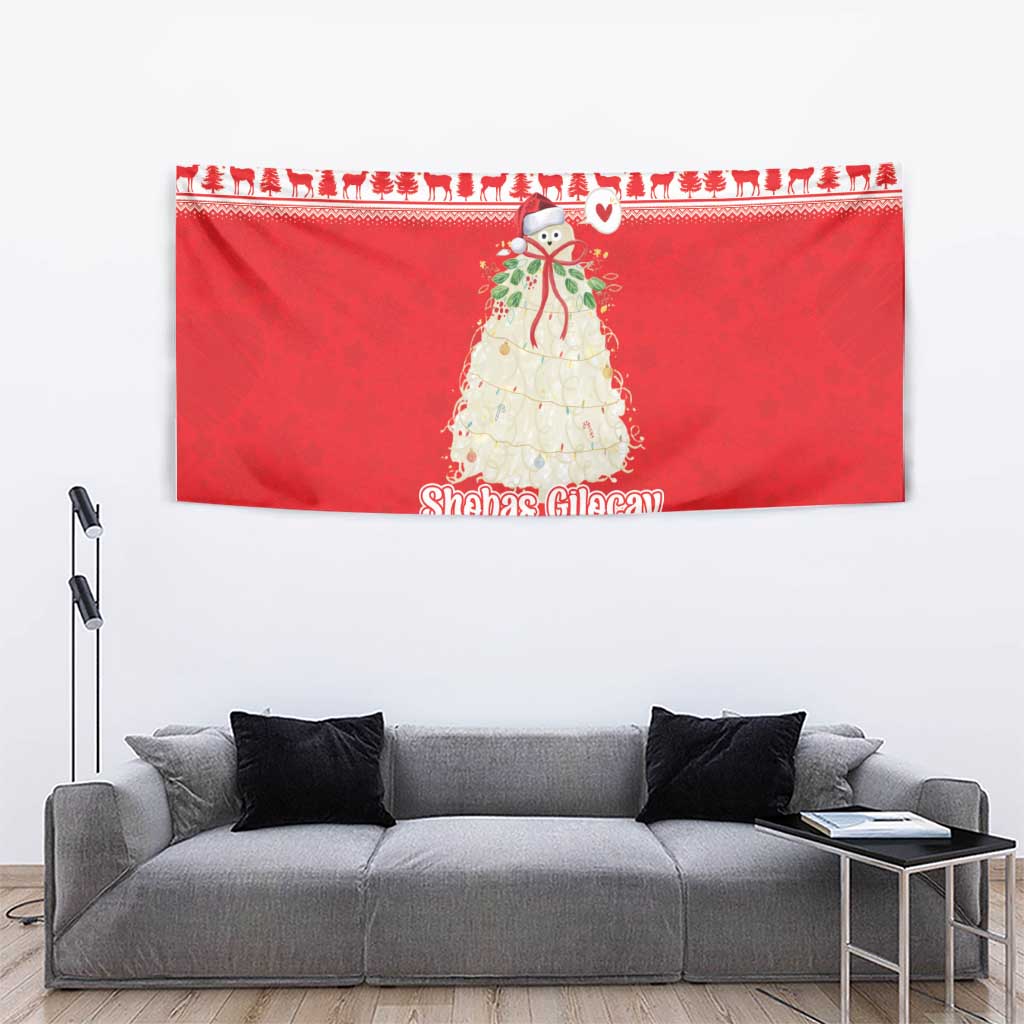 Georgia Christmas Chichilaki Tapestry Celebrate Georgian Tradition - Wonder Print Shop
