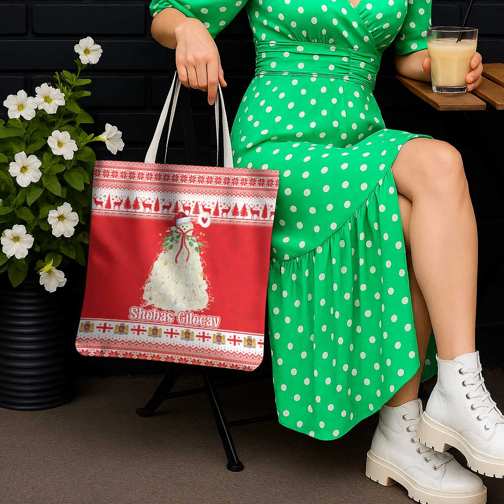Georgia Christmas Chichilaki Tote Bag Celebrate Georgian Tradition - Wonder Print Shop