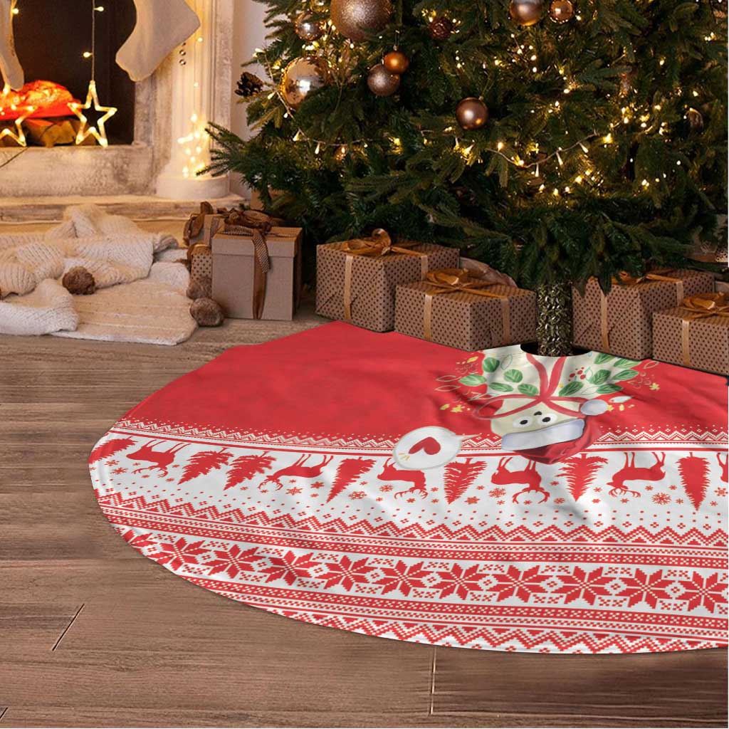 Georgia Christmas Chichilaki Tree Skirt Celebrate Georgian Tradition - Wonder Print Shop