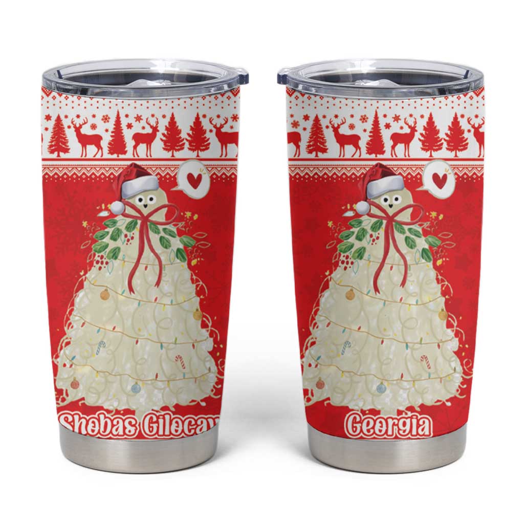 Georgia Christmas Chichilaki Tumbler Cup Celebrate Georgian Tradition - Wonder Print Shop