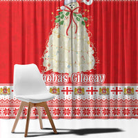 Georgia Christmas Chichilaki Window Curtain Celebrate Georgian Tradition - Wonder Print Shop