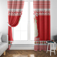 Georgia Christmas Chichilaki Window Curtain Celebrate Georgian Tradition - Wonder Print Shop