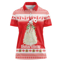 Georgia Christmas Chichilaki Women Polo Shirt Celebrate Georgian Tradition - Wonder Print Shop