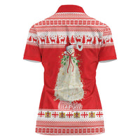 Georgia Christmas Chichilaki Women Polo Shirt Celebrate Georgian Tradition - Wonder Print Shop