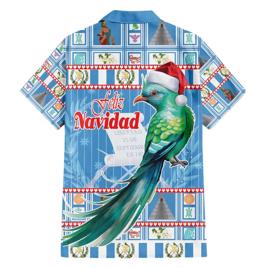 Guatemala Christmas Hawaiian Shirt Resplendent Queztal Libre Crezca Fecundo - Wonder Print Shop