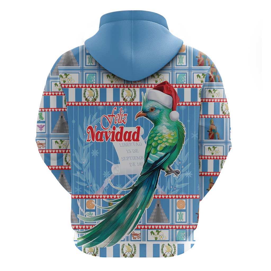 Guatemala Christmas Hoodie Resplendent Queztal Libre Crezca Fecundo - Wonder Print Shop