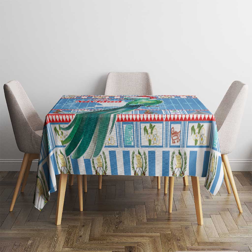 Guatemala Christmas Tablecloth Resplendent Queztal Libre Crezca Fecundo - Wonder Print Shop