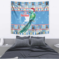 Guatemala Christmas Tapestry Resplendent Queztal Libre Crezca Fecundo - Wonder Print Shop