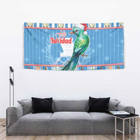 Guatemala Christmas Tapestry Resplendent Queztal Libre Crezca Fecundo - Wonder Print Shop