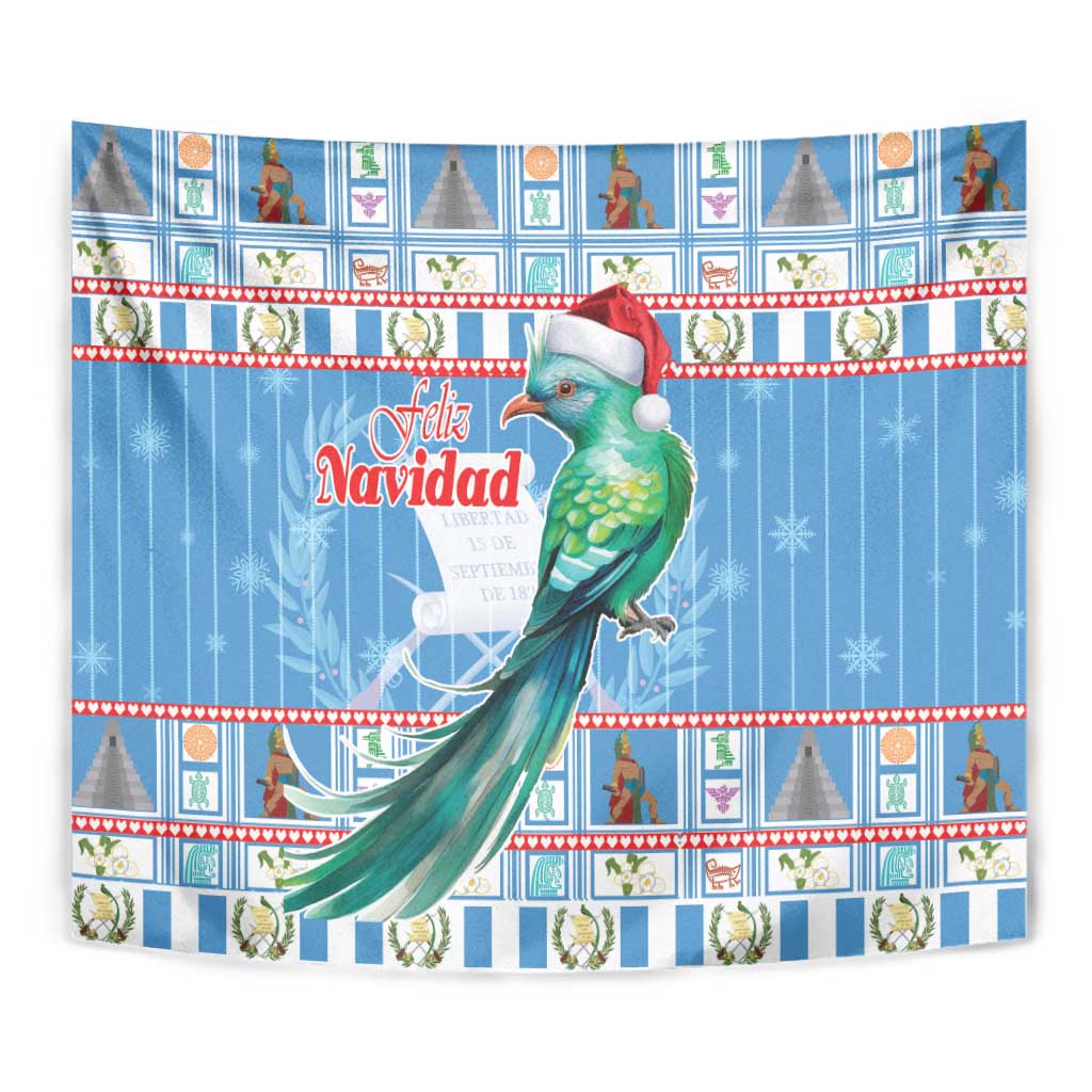 Guatemala Christmas Tapestry Resplendent Queztal Libre Crezca Fecundo - Wonder Print Shop