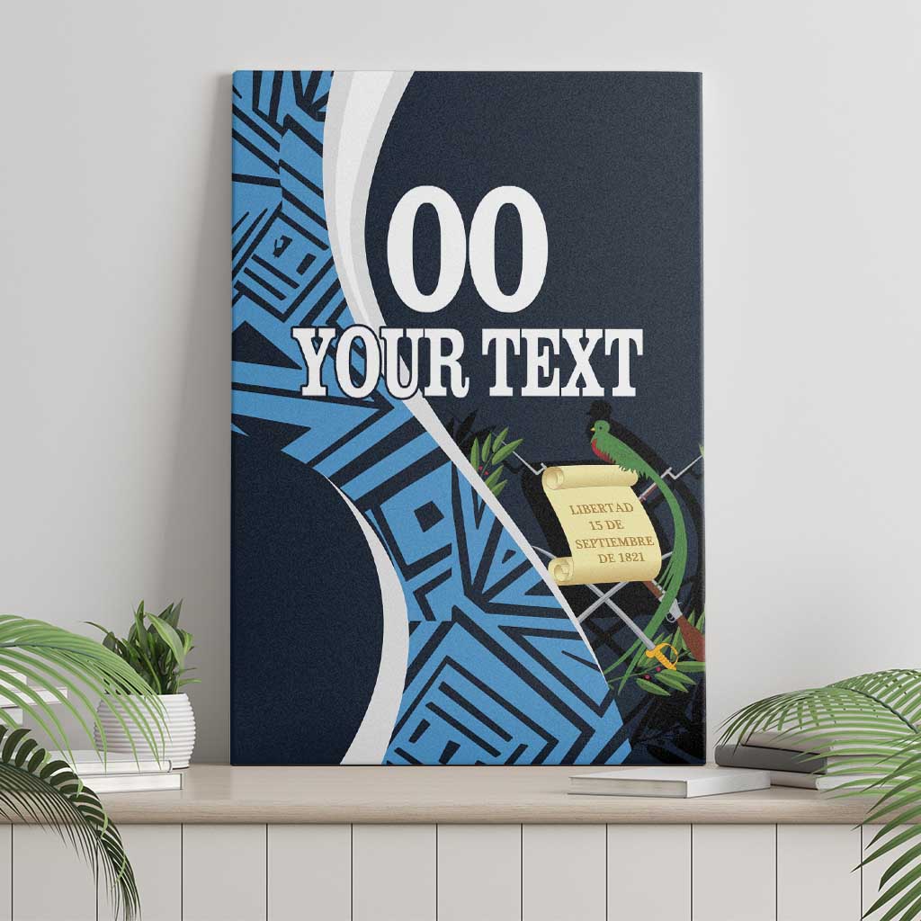 Custom Guatemala Football Canvas Wall Art Los Chapines Go Champion - Wonder Print Shop