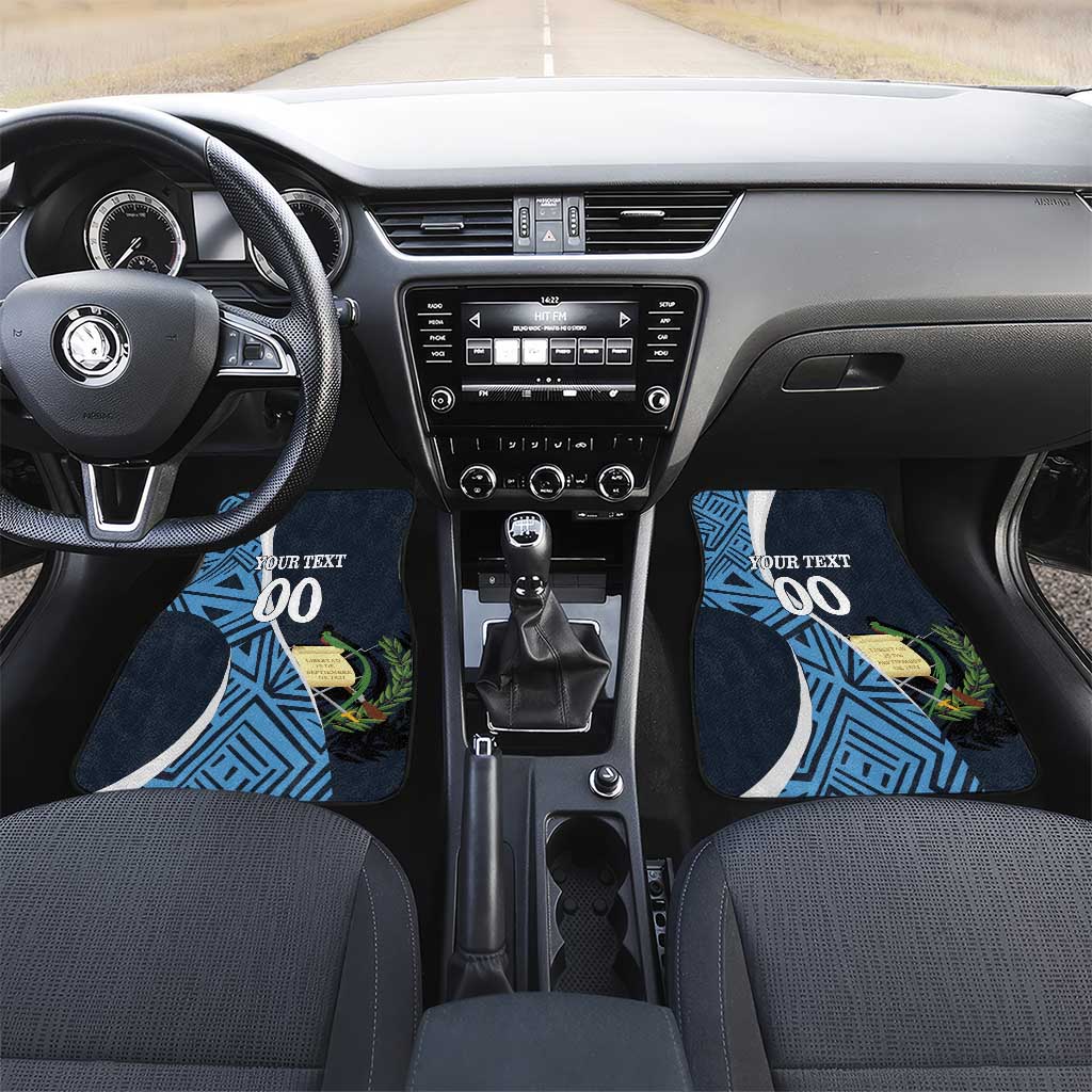 Custom Guatemala Football Car Mats Los Chapines Go Champion - Wonder Print Shop
