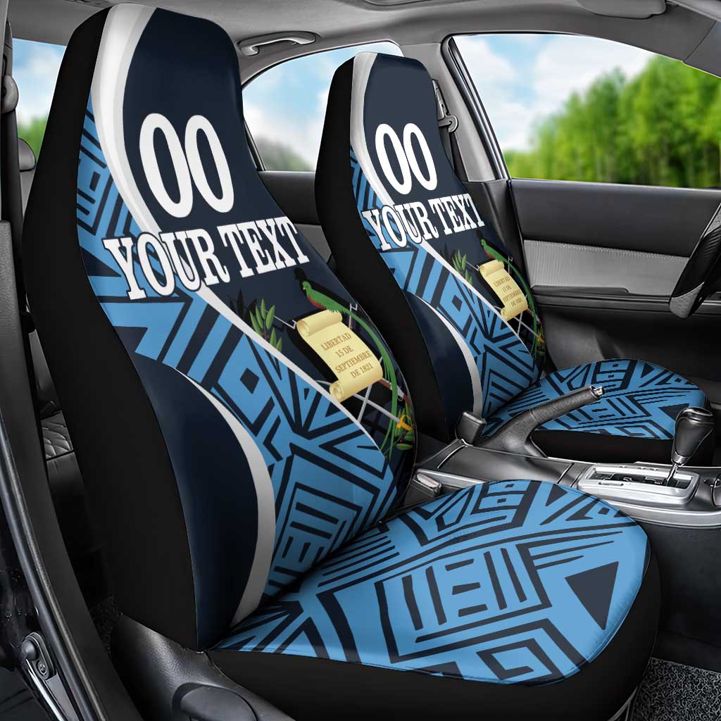 Custom Guatemala Football Car Seat Cover Los Chapines Go Champion - Wonder Print Shop