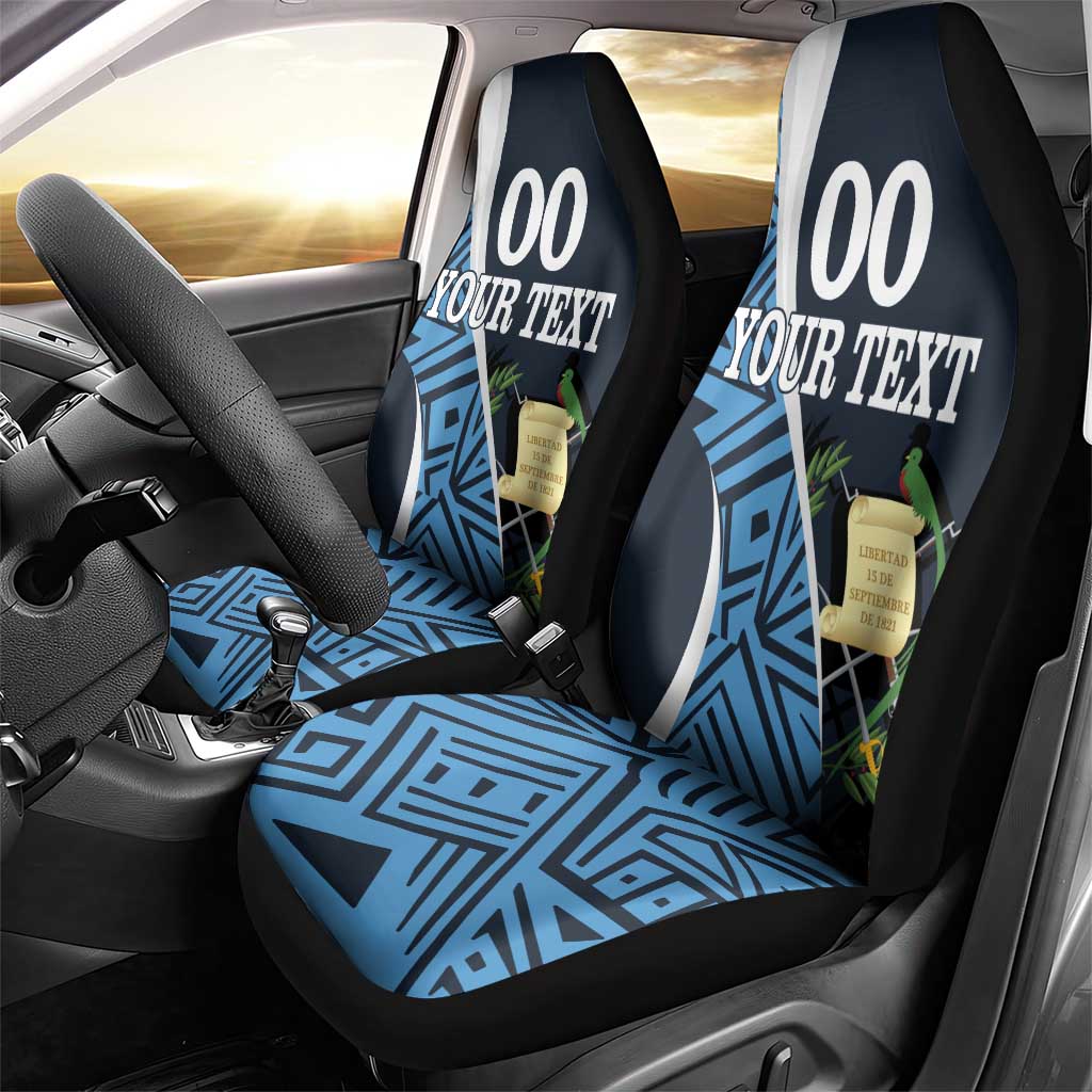 Custom Guatemala Football Car Seat Cover Los Chapines Go Champion - Wonder Print Shop