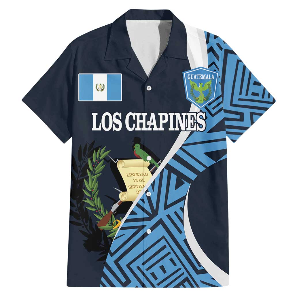 Custom Guatemala Football Family Matching Mermaid Dress and Hawaiian Shirt Los Chapines Go Champion - Wonder Print Shop