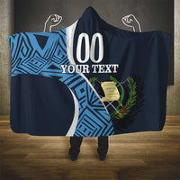 Custom Guatemala Football Hooded Blanket Los Chapines Go Champion