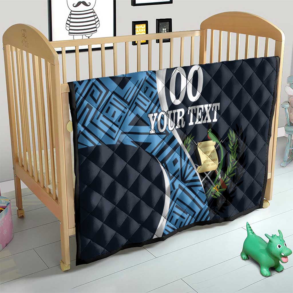 Custom Guatemala Football Quilt Los Chapines Go Champion - Wonder Print Shop