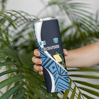 Custom Guatemala Football Skinny Tumbler Los Chapines Go Champion - Wonder Print Shop
