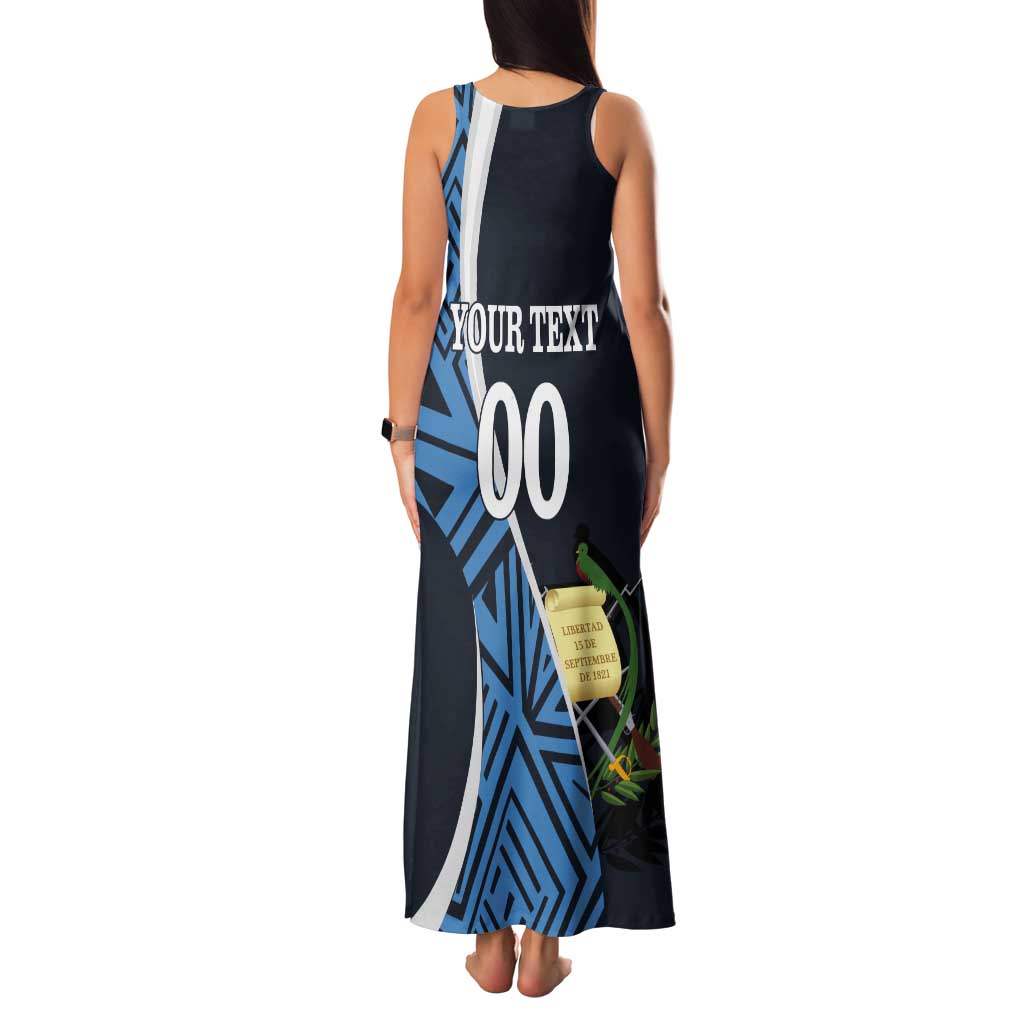 Custom Guatemala Football Tank Maxi Dress Los Chapines Go Champion - Wonder Print Shop