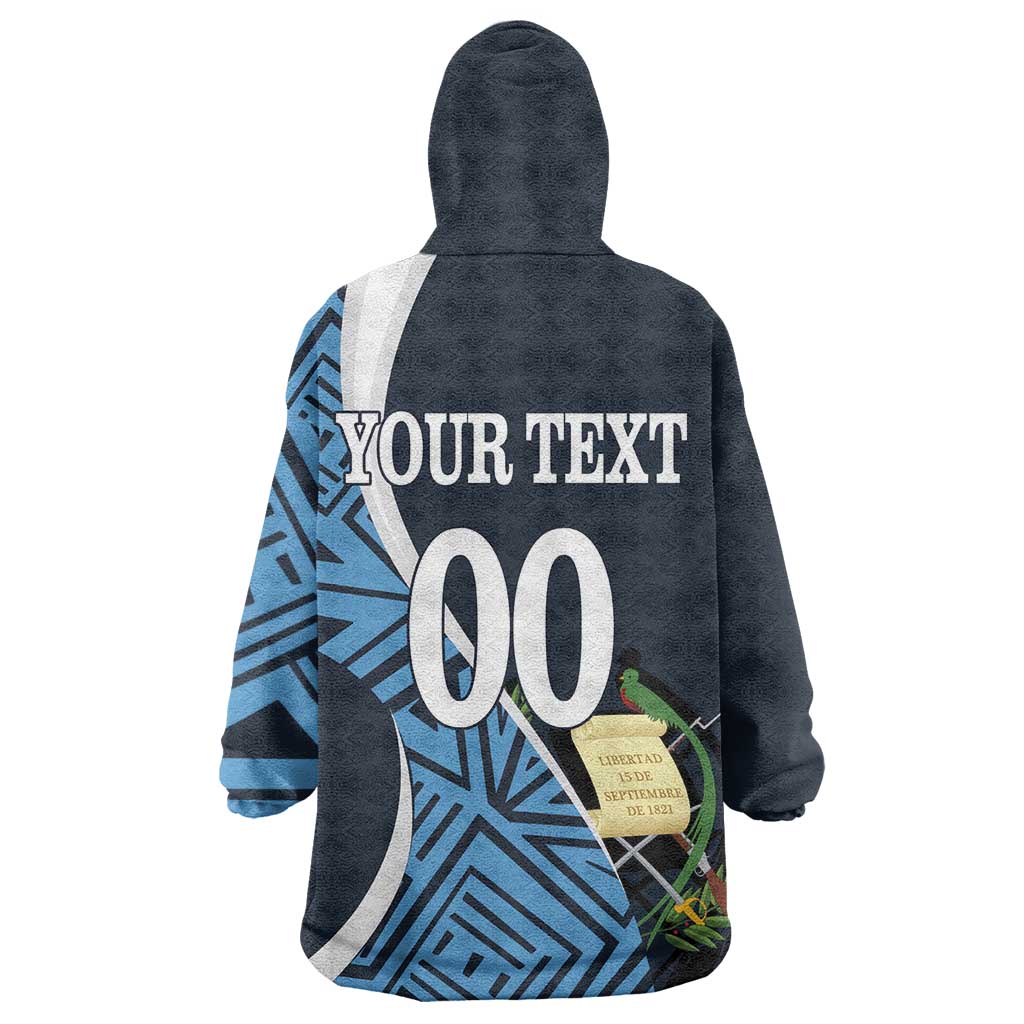 Custom Guatemala Football Wearable Blanket Hoodie Los Chapines Go Champion - Wonder Print Shop