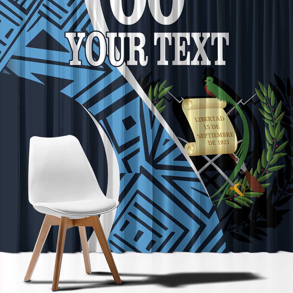 Custom Guatemala Football Window Curtain Los Chapines Go Champion - Wonder Print Shop