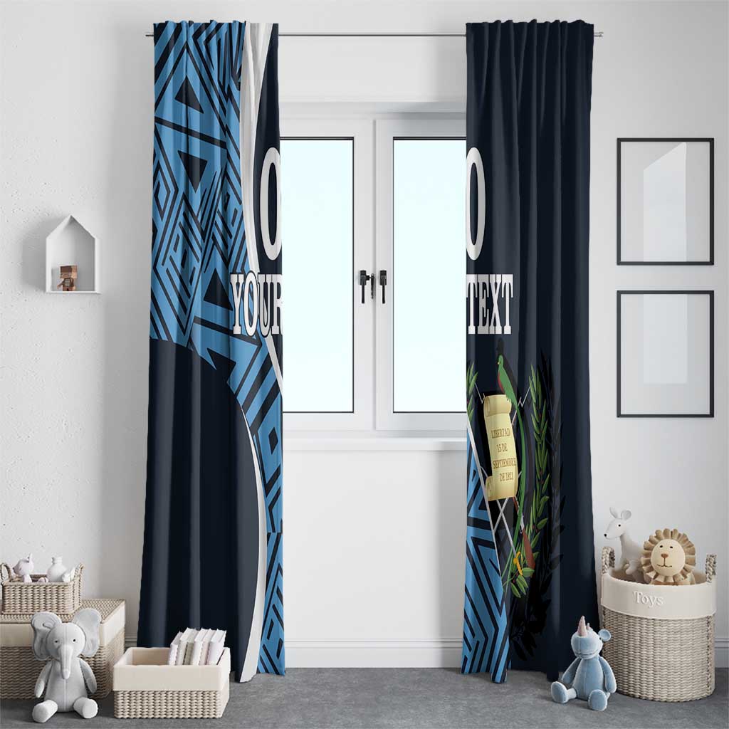 Custom Guatemala Football Window Curtain Los Chapines Go Champion - Wonder Print Shop