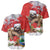 Christmas Costa Rica Baseball Jersey A Cheerful Sloth Wearing a Santa Hat - Wonder Print Shop
