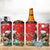 Costa Rica Christmas 4 in 1 Can Cooler Tumbler A Cheerful Sloth Wearing a Santa Hat - Wonder Print Shop