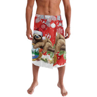 Christmas Costa Rica Lavalava A Cheerful Sloth Wearing a Santa Hat - Wonder Print Shop