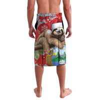 Christmas Costa Rica Lavalava A Cheerful Sloth Wearing a Santa Hat - Wonder Print Shop
