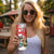 Costa Rica Christmas Skinny Tumbler A Cheerful Sloth Wearing a Santa Hat - Wonder Print Shop
