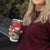 Costa Rica Christmas Tumbler Cup A Cheerful Sloth Wearing a Santa Hat - Wonder Print Shop
