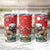 Costa Rica Christmas Tumbler Cup A Cheerful Sloth Wearing a Santa Hat - Wonder Print Shop