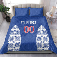 Custom Moldova Football Bedding Set Tricolorii Tree Of Life Blue Version - Wonder Print Shop