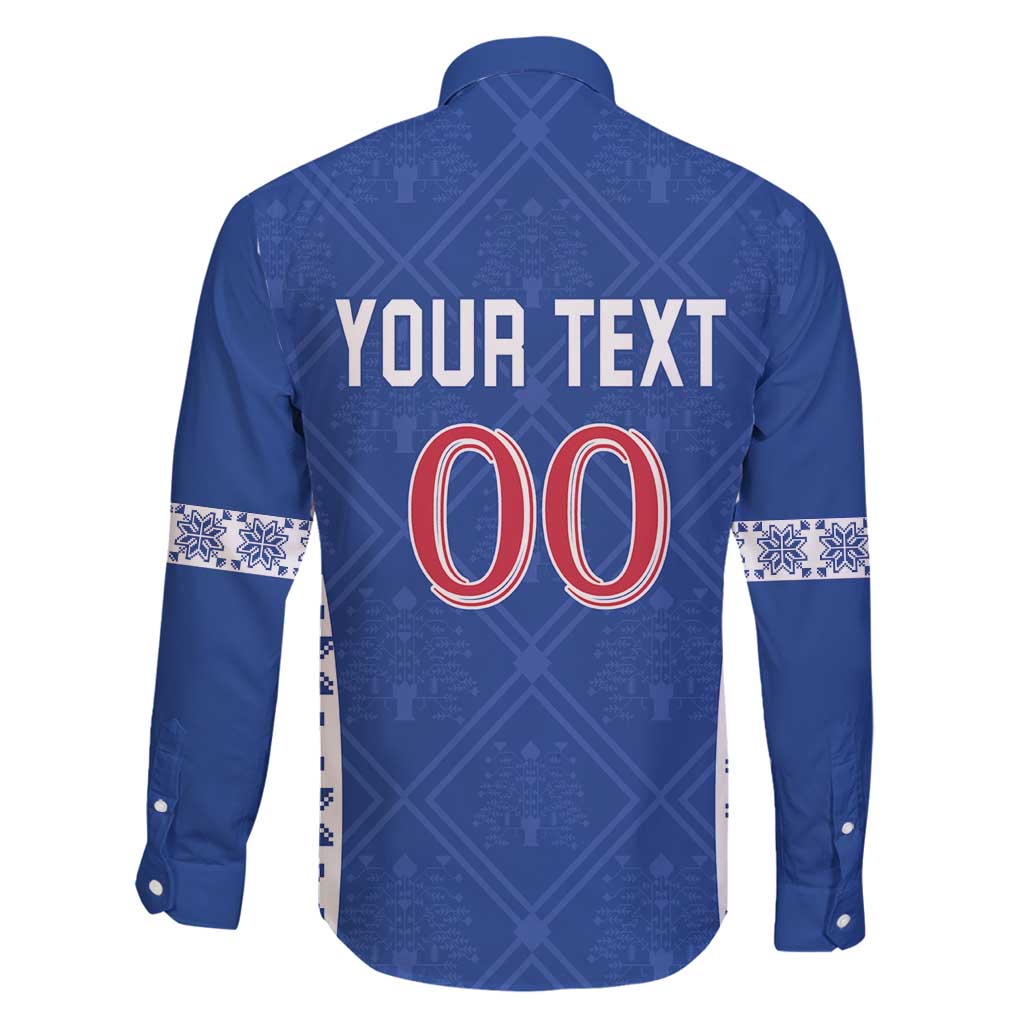 Custom Moldova Football Family Matching Long Sleeve Bodycon Dress and Hawaiian Shirt Tricolorii Tree Of Life Blue Version - Wonder Print Shop