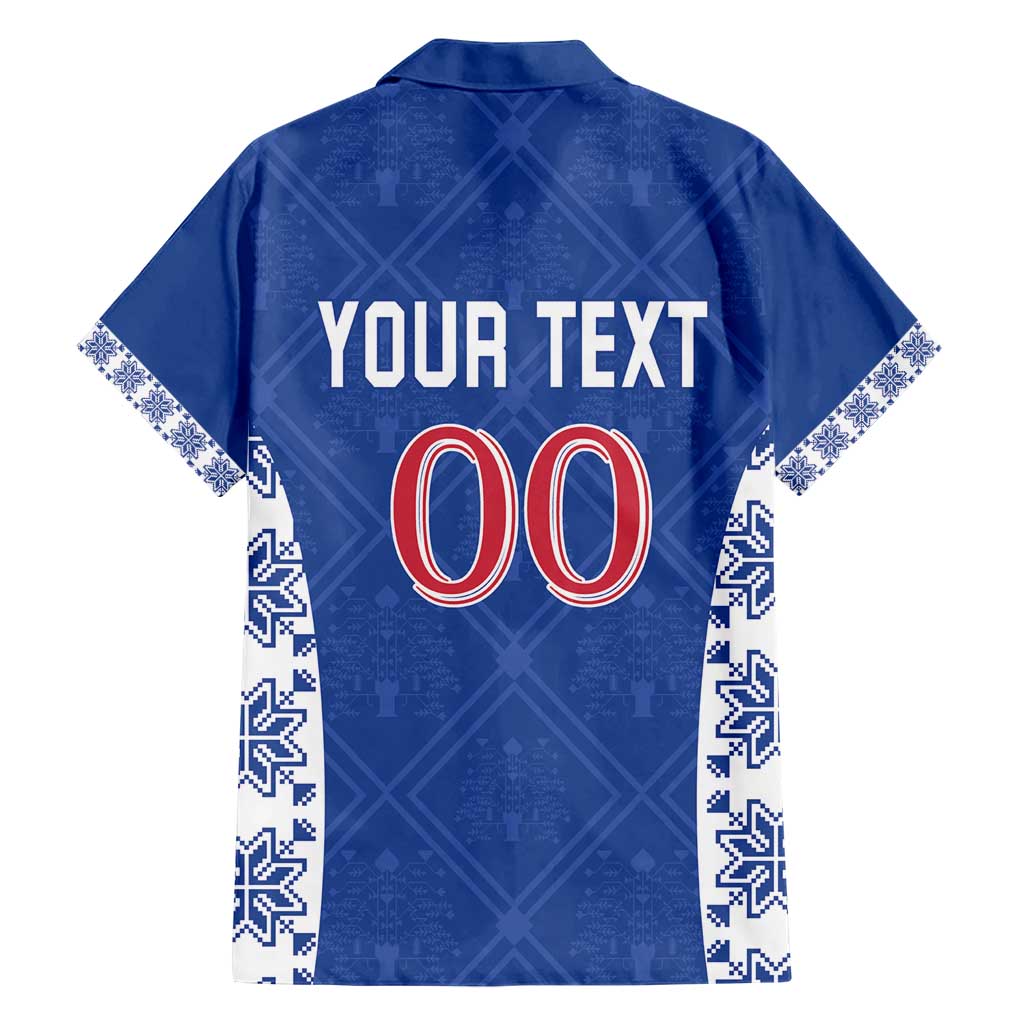 Custom Moldova Football Hawaiian Shirt Tricolorii Tree Of Life Blue Version - Wonder Print Shop