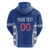 Custom Moldova Football Hoodie Tricolorii Tree Of Life Blue Version - Wonder Print Shop