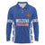 Custom Moldova Football Long Sleeve Polo Shirt Tricolorii Tree Of Life Blue Version - Wonder Print Shop